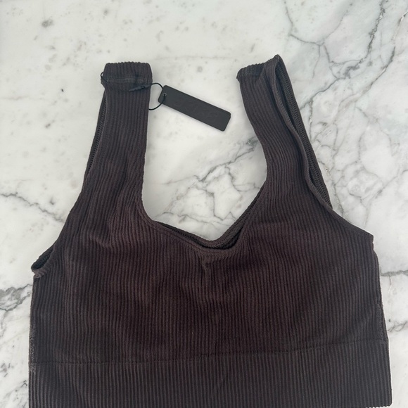 SKIMS Other - NWT | SKIMS STRETCH RIB SCOOP BRALETTE | L/XL | Cocoa